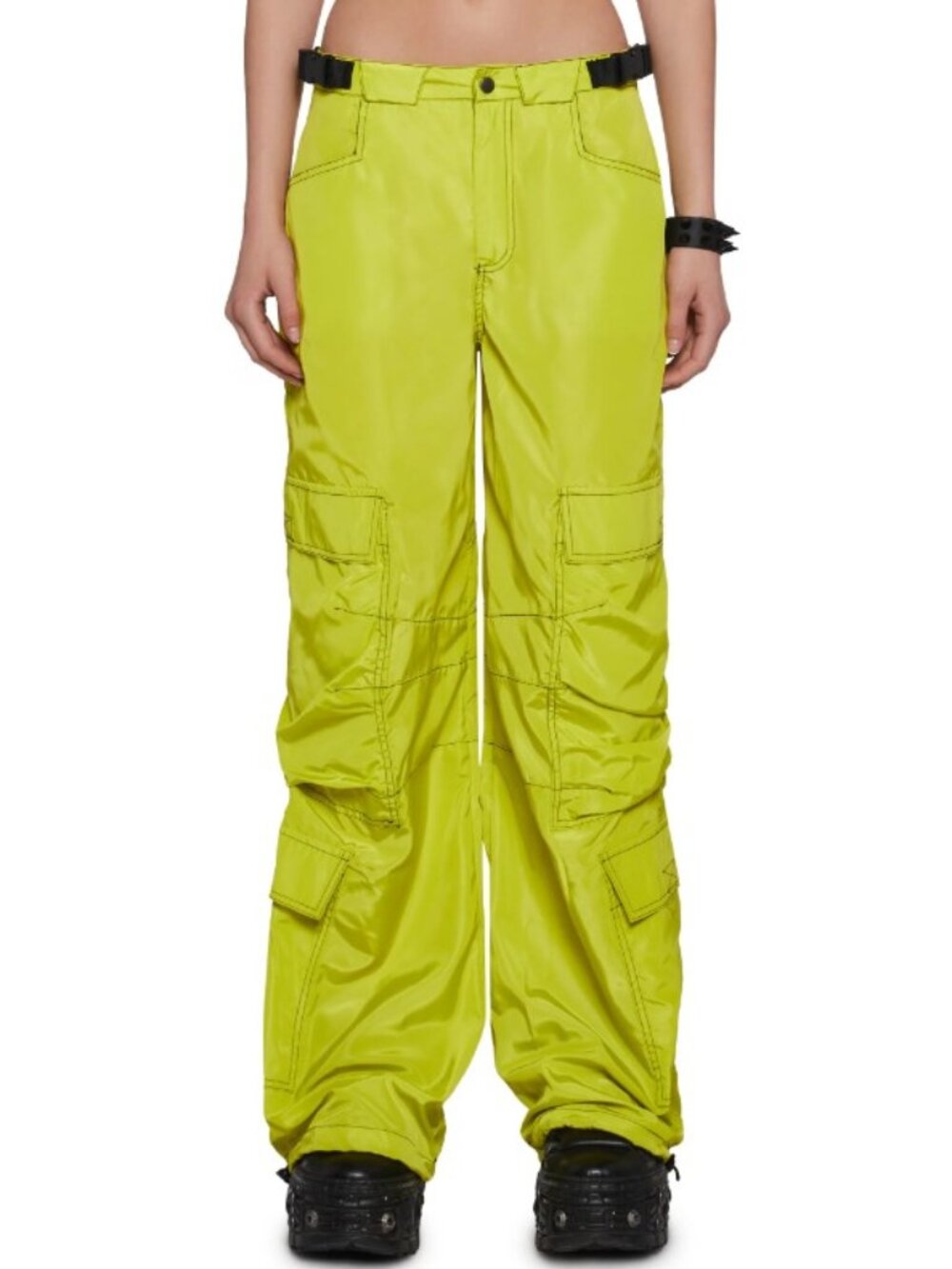 Dolls Kill Club Exx Kinda Jealous Baggy Cargo Pants Size LARGE (8-10) Rave!
